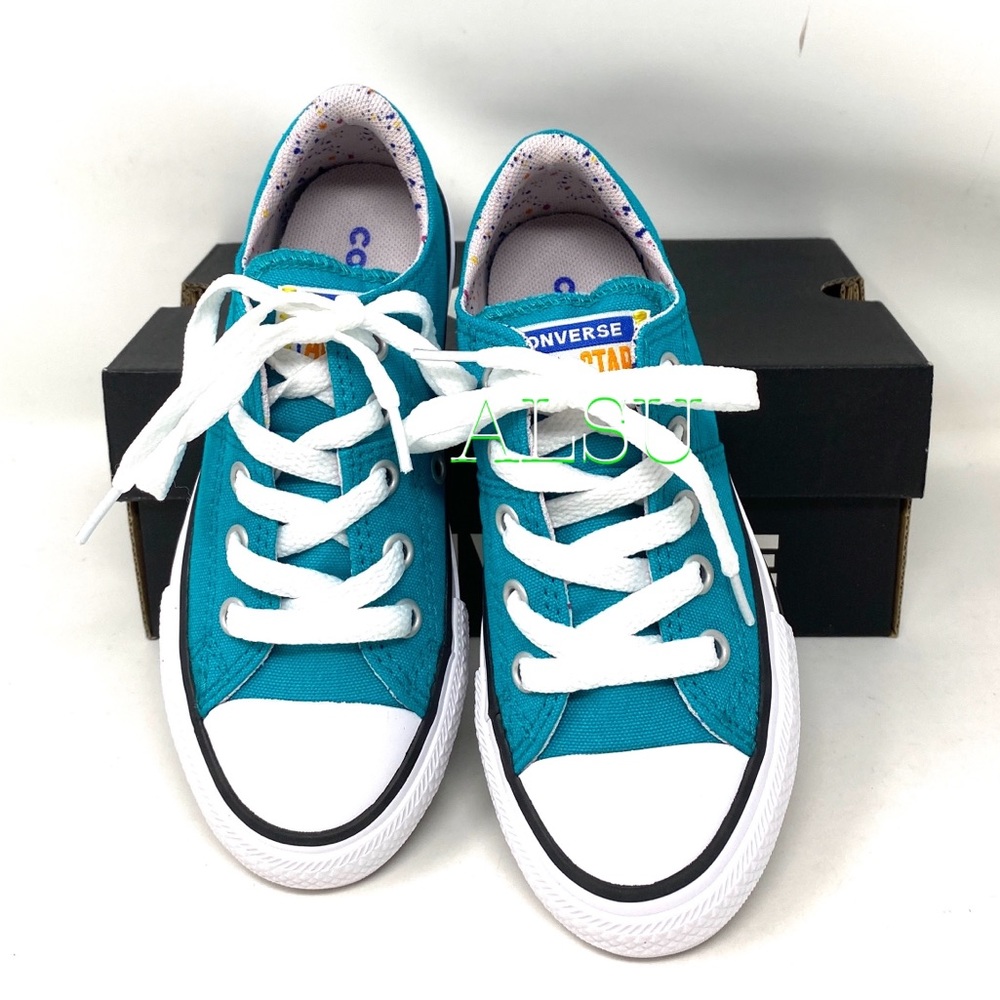 Converse 🔥SALE!🔥 Ctas Madison Low Canvas Turbo Green Shoes Kid’s Size 666374F - Picture 5 of 9